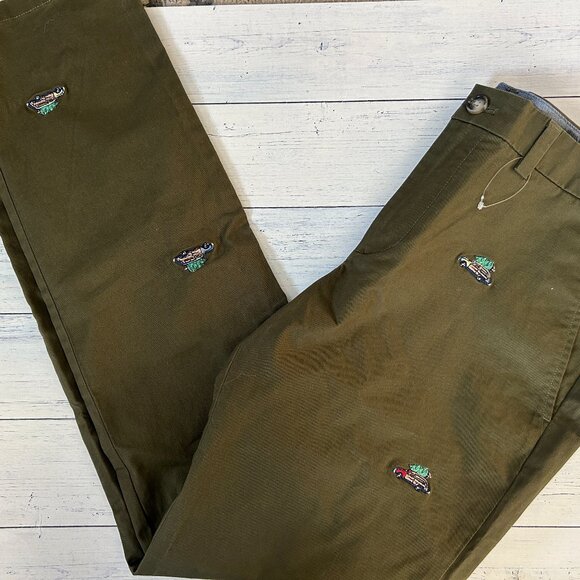 NEW VINEYARD VINES CHRISTMAS VACATION embroidered breaker pants 32 x 32 - Picture 1 of 3